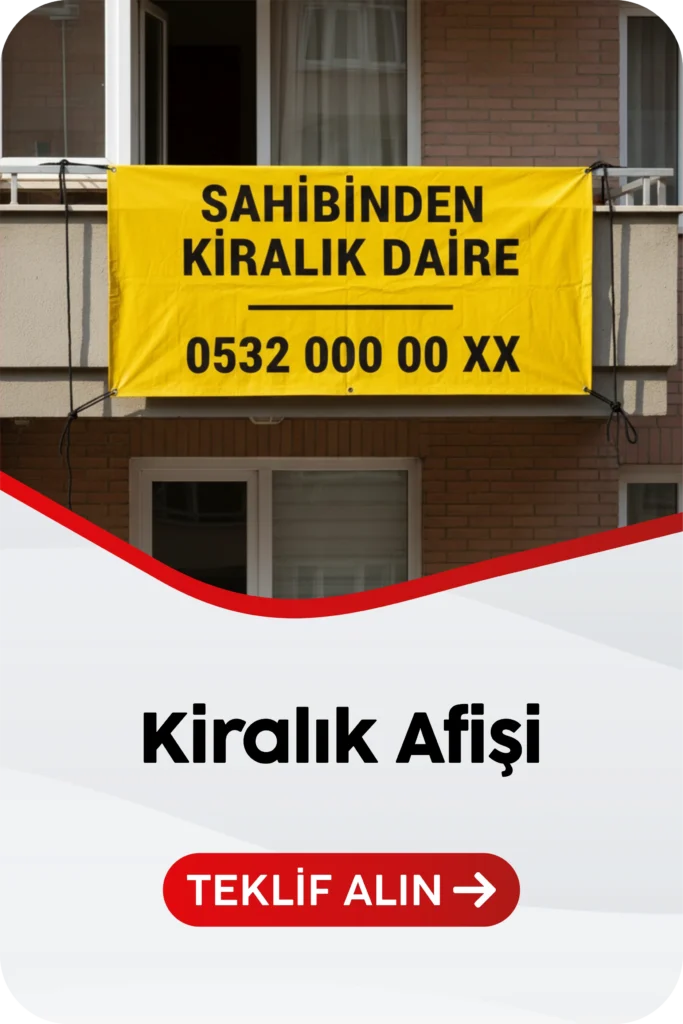 kiralık afişi