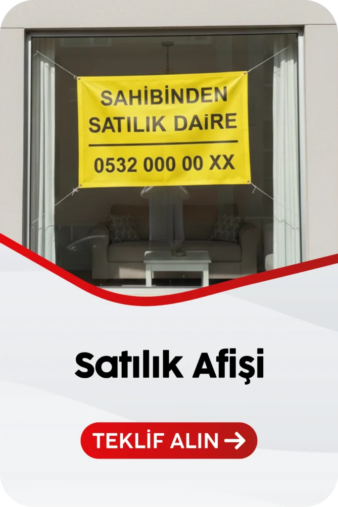 satılık afişi